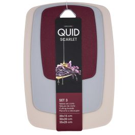 Set 3 Tablas de Corte Scarlet Quid 20,3x15x1 cm, 30x20x1 cm, 35x25x1 cm