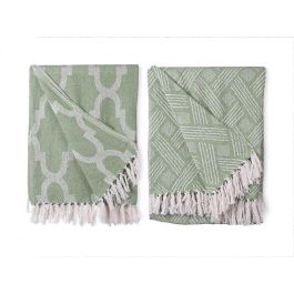 Multiuso Jacquard Verde 180 X 220 Cm Surtidos Giftdecor (8 Unidades) Multiuso Jacquard Verde 180 X 220 Cm Surtidos Giftdecor (8 Unidades)