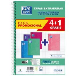 Bloc Oxford School Tapa Extra Fº 80H Cuadric.4X4 90G Pack 4+1 (Col. Tendencia) Precio: 21.49999995. SKU: B1339GBSMH