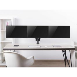 Equip EQ650134 Soporte de Escritorio para 3 Pantallas hasta 27" VESA 75x75-100x100 Negro