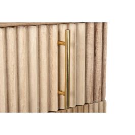 Mesita de Noche DKD Home Decor Dorado Marrón claro Madera de Paulonia Madera MDF 43 x 40 x 70 cm Mesita de Noche DKD Home Decor Dorado Marrón claro Madera de Paulonia Madera MDF 43 x 40 x 70 cm