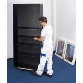 Meister Plataforma Rodante | Soporte Muebles 200kg, 4 Ruedas Giratorias 75mm con Freno, 590x250mm Antideslizante