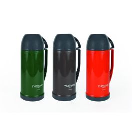 Thermosport Termo Plástico con Taza 1 Litro, Verde/Azul/Naranja, 11 x 29 x 13 cm (12 Unidades)