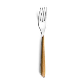 Amefa Tenedor Mesa Éclat Acero Inoxidable 26 cm - 2 mm, Bicolor, Brillo - Pack 6 Unidades - Apto Lavavajillas