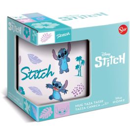 Stor Taza de Cerámica Stitch Leaves Pattern en Caja Regalo 325 ml