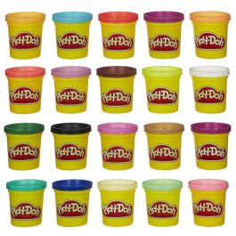 Play-Doh A7924 - Pack Super Color 20 Botes de Plastilina para Niños +3 Años - Juguete de Desarrollo Psicomotriz