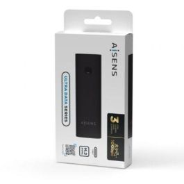AISENS ASM2-020B Caja Externa SSD M.2 NVMe USB 3.2 Gen2 (10Gbps) Tipo C hasta 2TB Aluminio Negro. Instalación sin Herramientas
