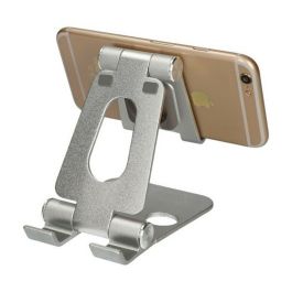 Soporte para Móviles KSIX Swivel Plateado Soporte para Móviles KSIX Swivel Plateado