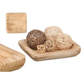 Centro Madera Quemada Cuadrada Giftdecor 25X4CM (12 Unidades) Precio: 55.50000049. SKU: B14YJBJZ75