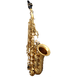 SML Sc620 Saxofón Soprano Curvado Lacado Sib con Accesorios BG para Estudiantes y Profesionales