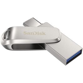 SanDisk Ultra Dual Drive Luxe USB-C y USB-A 32GB Plateado 150MB/s