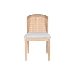 DKD Home Decor Silla Moderna Abeto Poliéster Gris Claro 61 x 86 x 46 cm – Altura Asiento 50cm Desmontable