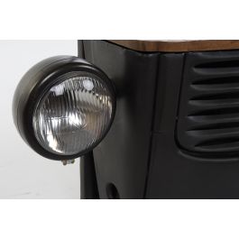 DKD Home Decor Botellero Gris Oscuro 30 x 104 x 83 cm Hierro Acacia Cristal