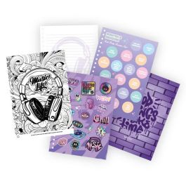 Wow Generation Cuaderno A5 Dj Alana para colorear, pegar, rascar y escribir con aromas