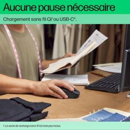 HP 695 Ratón Inalámbrico Recargable hasta 4000 DPI Bluetooth Multi-Dispositivo Negro 8F1Y4AA