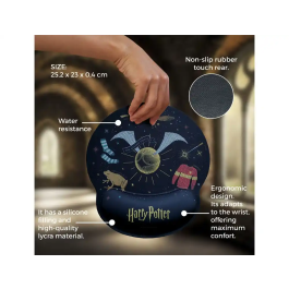 Wondee Alfombrilla de Ratón Harry Potter Ergonómica de Gel 250x230 mm