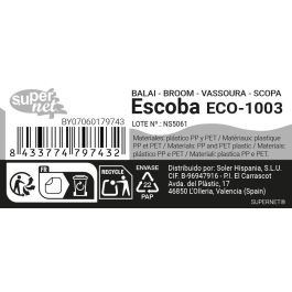 Inde Escoba Eco-1003 Supernet - Dimensiones: 9 cm de ancho x 11.2 cm de alto x 33.4 cm de largo - Peso: 7.26 kg (24 Unidades)