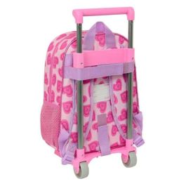 Mochila Escolar con Ruedas Barbie Love Rosa 26 x 34 x 11 cm