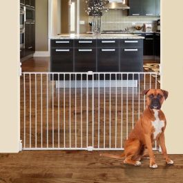DREAMBABY Barrera de seguridad Extra grande BROADWAY Gro Gate - Para atornillar - L 76/134,5 x H 76 cm - Blanco DREAMBABY Barrera de seguridad Extra grande BROADWAY Gro Gate - Para atornillar - L 76/134,5 x H 76 cm - Blanco