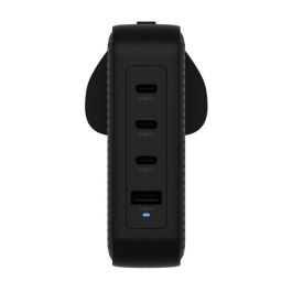 Targus Cargador GaN 140W USB-C PD 3.1 & USB-A, Carga Rápida para Portátiles, Smartphones y Tablets, Múltiples Puertos, Negro