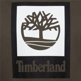 Camiseta de Manga Corta Hombre Timberland Stack Logo Oliva 5-6 Años