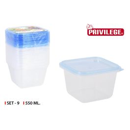 Set 9 Vasos Semidesechables Cuadrados 550 ml Privilege (24 Cajas) Precio: 64.88999979. SKU: B15KF39CYF