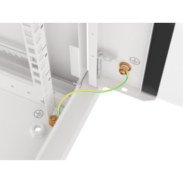 Lanberg Armario Rack 19 Pulgadas 18U 600x450mm Gris con Puerta de Cristal Templado y Ventiladores