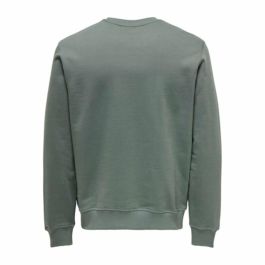 Sudadera sin Capucha Hombre Only & Sons Onsdan Unshed Reg Crew Neck Verde oscuro