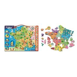Clementoni CLE8005125529155 - Rompecabezas magnético de Francia