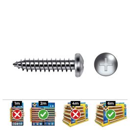 Celo Tornillo chapa alomada Philips DIN 7981 5,5x32mm zincado - Caja 250 unid. Precio: 16.50000044. SKU: S7903067