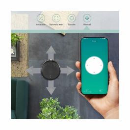 Livoo DOH145 WASH'UP Robot Aspirador Conectado - 1000 Pa - 70 min - 2 Depósitos - Negro