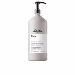L'Oreal Champú Silver 1500ml: Neutraliza Tonos Amarillos y Potencia Brillo en Cabello Blanco y Gris