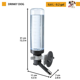Ferplast Bebedero Drinky Dog para Transportines 600 mL
