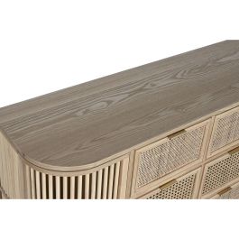 DKD Home Decor Cajonera Scandi 6 Cajones y 2 Puertas Abeto Ratán Natural Dorado 120 cm Ancho x 40 cm Fondo x 80 cm Alto DKD Home Decor Cajonera Scandi 6 Cajones y 2 Puertas Abeto Ratán Natural Dorado 120 cm Ancho x 40 cm Fondo x 80 cm Alto