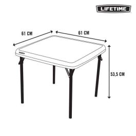 Lifetime Mesa Infantil Plegable 61x61x53,5 cm Plástico y Acero
