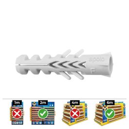 Celo Taco nylon doble antigiro DIN/REF NF Ø10 x 50 mm, caja 50 uds - 910nf