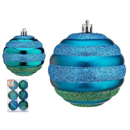Set 6 Bolas Navidad Turquesa 8 cm Krist+ - Azul, Verde (12 Unidades) Precio: 56.99000054. SKU: B1J4VSEHYQ