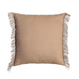 Cojín Marrón Algodón-Poliéster 45 X 45 cm