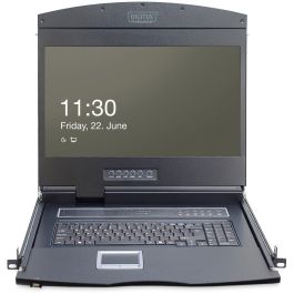 Digitus Consola KVM 19" LCD CAT 5 16 Puertos Teclado US