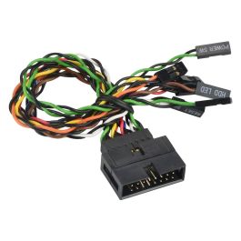 Super Micro CBL-0084L Cable de Panel Frontal de 16 Pines, 0.15 m, Negro, Multicolor