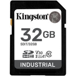 Kingston Tarjeta SDHC Industrial 32GB -40C a 85C pSLC Clase 10 U3 V30 A1 100MB/s Lectura 80MB/s Escritura Resistente