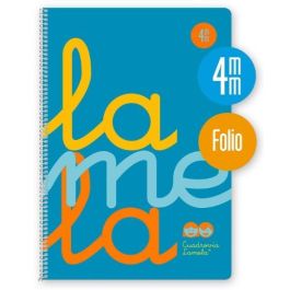Lamela Cuaderno Espiral 80 Hojas Folio 90 gr Cuadrovía 4 mm con Margen Cubierta Polipropileno Azul Fluorescente (5 Unidades) (5 Unidades) Precio: 24.50000014. SKU: B17LEZDT9Q