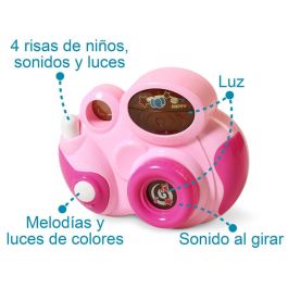 KioKids Juguete Cámara de Fotos para Bebés/Niños Rosa con Sonidos, Luces y Melodías, Juego de Imitación, Pilas Incluidas, +18 Meses