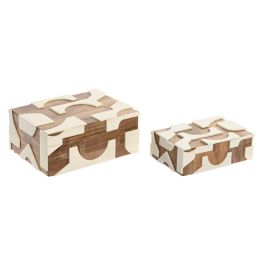 Joyero Moderno DKD Home Decor Natural Negro 13 x 7.5 x 18 cm Set de 2 Precio: 43.49999973. SKU: B19BSRGMTQ