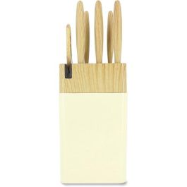 Bloque de cuchillos de 6 piezas - MENASTYL - 5041063 - Hoja de cerámica - Polipropileno - Crema Bloque de cuchillos de 6 piezas - MENASTYL - 5041063 - Hoja de cerámica - Polipropileno - Crema