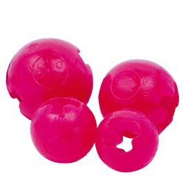 Gloria Pelota TPR para Perros 6.5 cm Diámetro Rosa Resistente con Agujero Anti-Ahogamiento para Snacks Precio: 4.88999962. SKU: S6101406