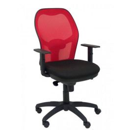 Silla Piqueras Y Crespo Jorquera Brazos Regulables Mecanismo Sincro Con Regulador De Tension Respaldo De Malla Roja Y Asiento Tapizado Bali Negro Precio: 319.50000027. SKU: S5702852