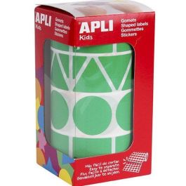 Apli Gomets Figuras Surtidas Rollo Verde XL Adhesivo Permanente Guarderías Psicomotricidad Colores Formas Geométricas Tamaños Creatividad Precio: 3.50000002. SKU: B18AFLG97E