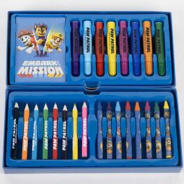 Cerdá Set Papelería Coloreable Maletín Paw Patrol para Niños, 26x10x13 cm, Edad +3 años, Color Azul
