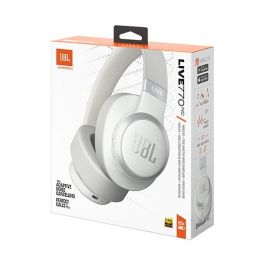JBL LIVE 770 NC Auriculares Diadema Inalámbricos con Cancelación Activa de Ruido (ANC), Bluetooth 5.3, Autonomía 50h, Blanco